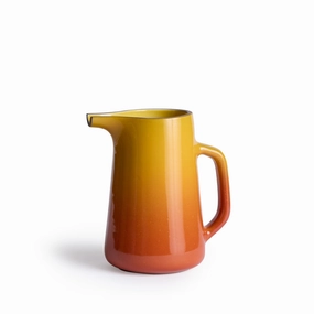 Large Pitcher in Zinnia and Sunflower Glossnordic minimalist vase