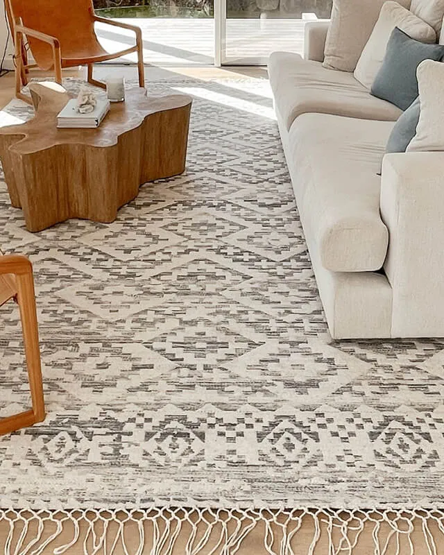 Larissa Blue and Ivory Rug *NO RETURNS UNLESS FAULTY