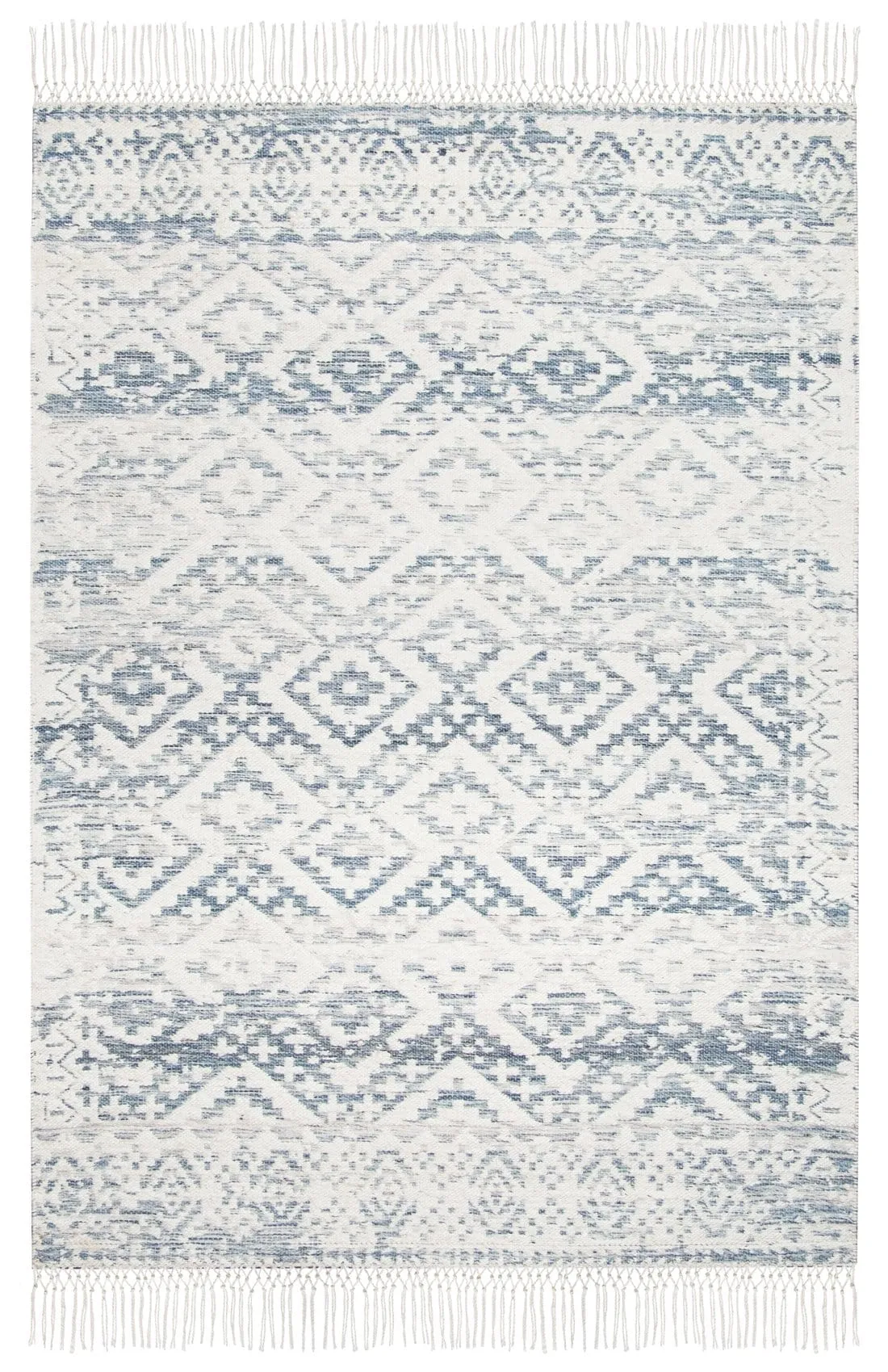Larissa Blue and Ivory Rug *NO RETURNS UNLESS FAULTYmodern color block patchwork rug