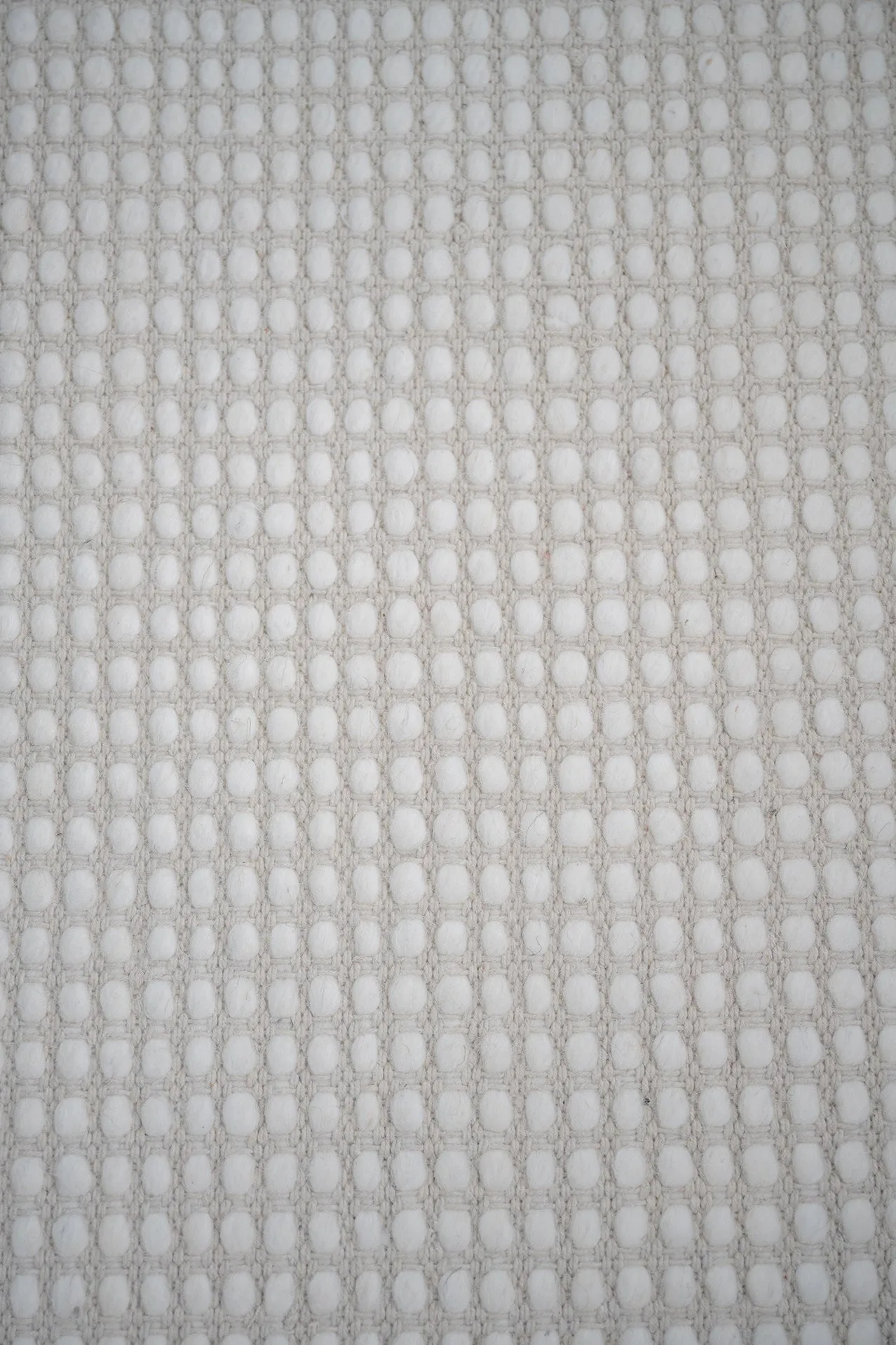 Larvic Ivory Chunky Wool Rug