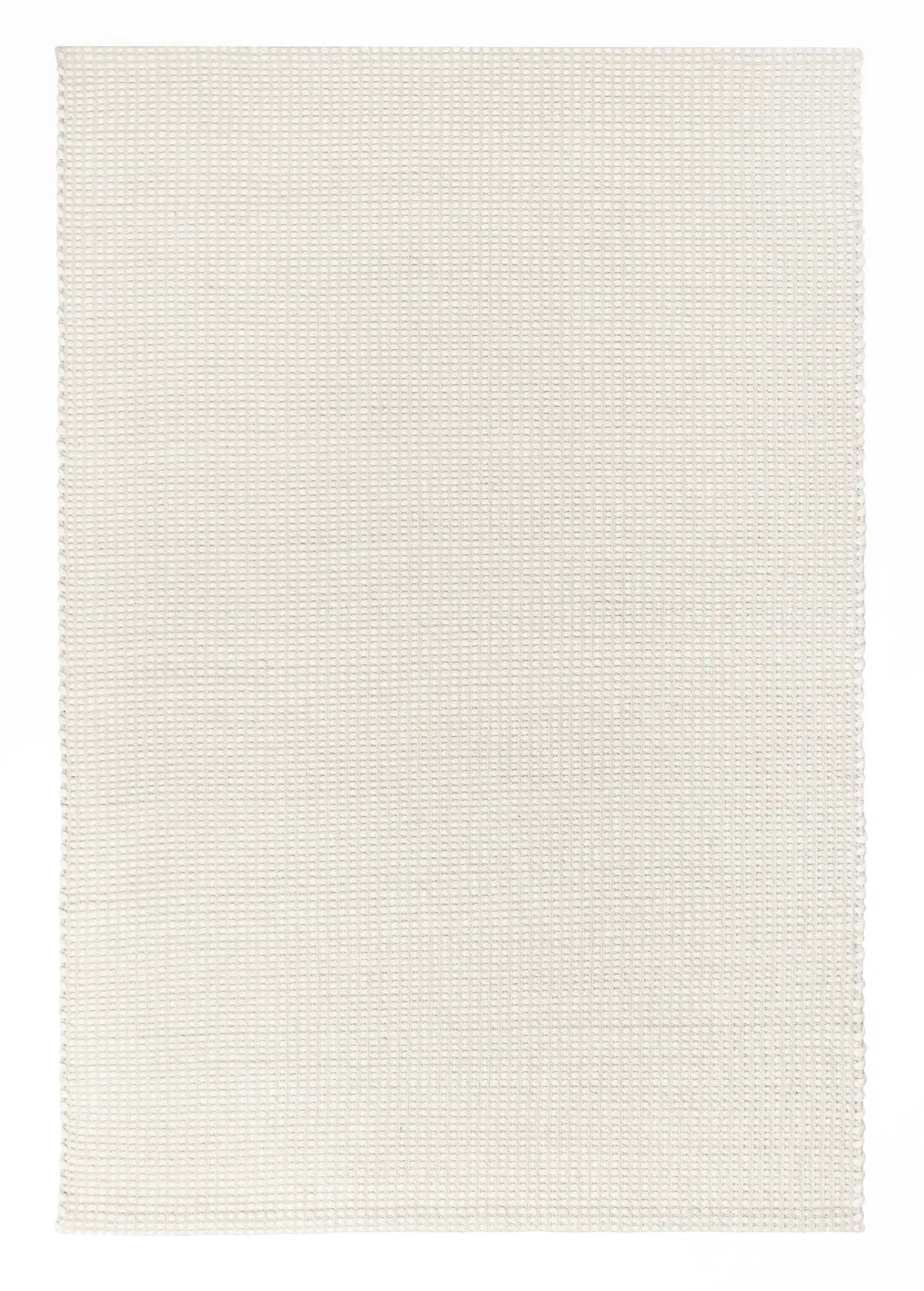 Larvic Ivory Chunky Wool Rugmodern color block patchwork rug