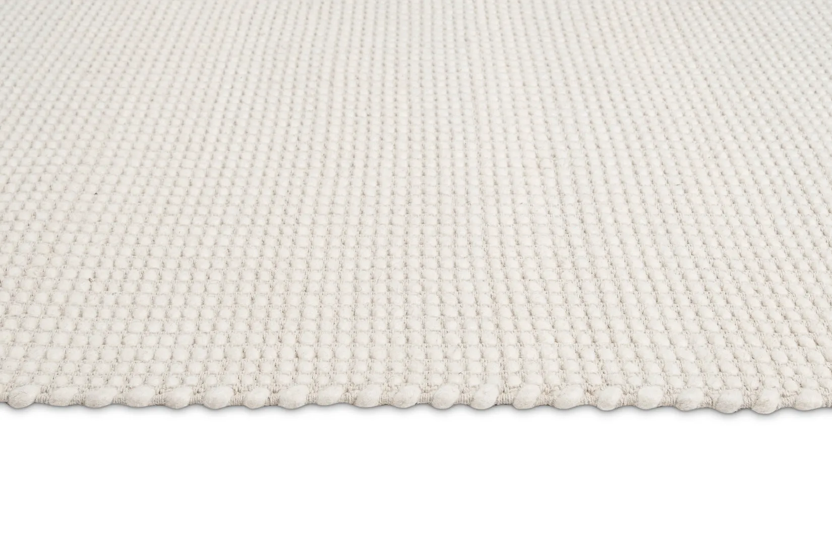 Larvic Ivory Chunky Wool Rug