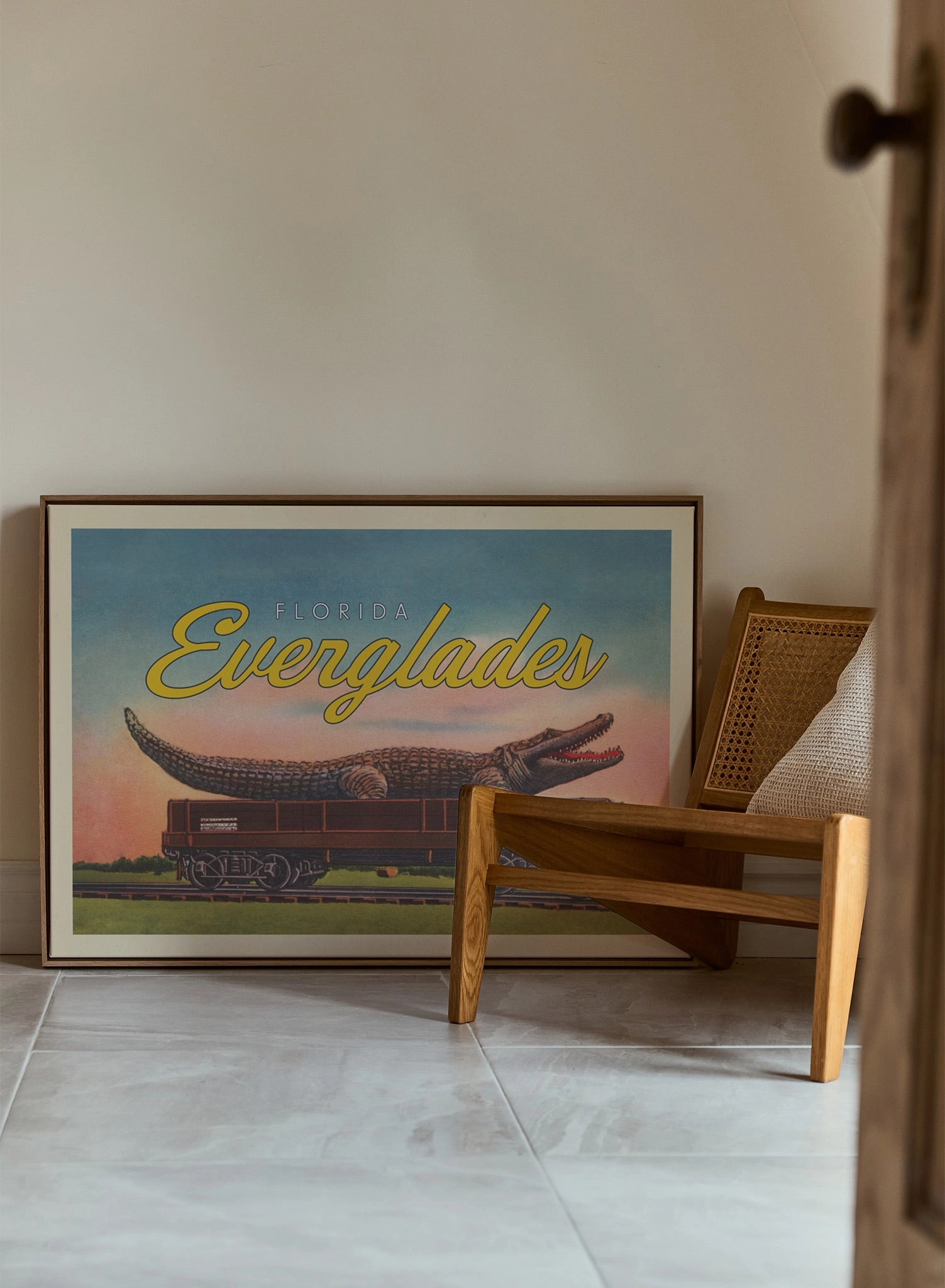 Later Alligator, Everglades, Canvas