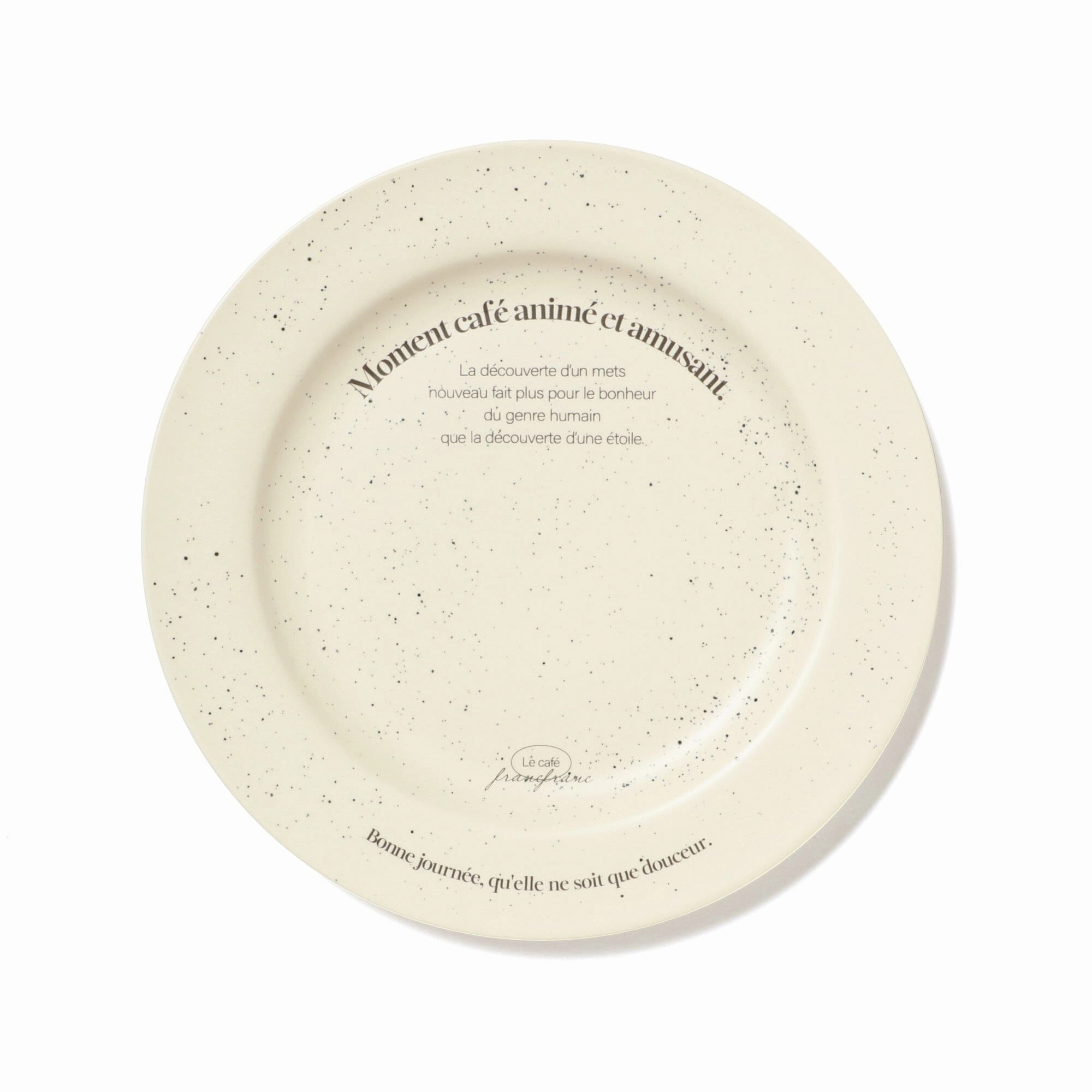 Le Cafe Plate SS Ivoryhand-painted ceramic bowl