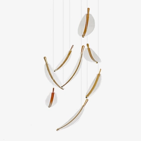 Leaf LED Chandelierrustic chandelier,bedroom chandelier 