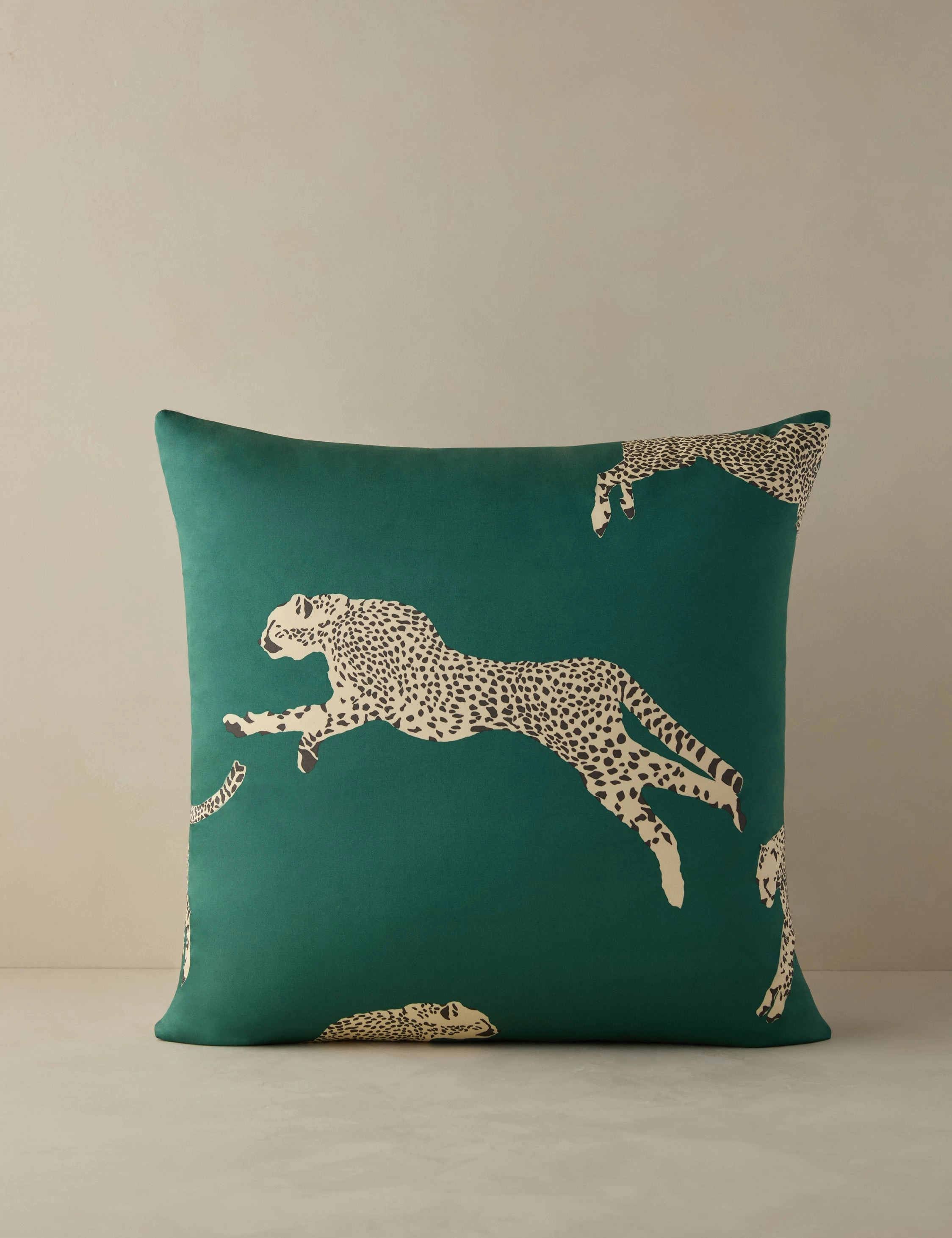 Leaping Cheetah Pillow by Scalamandre