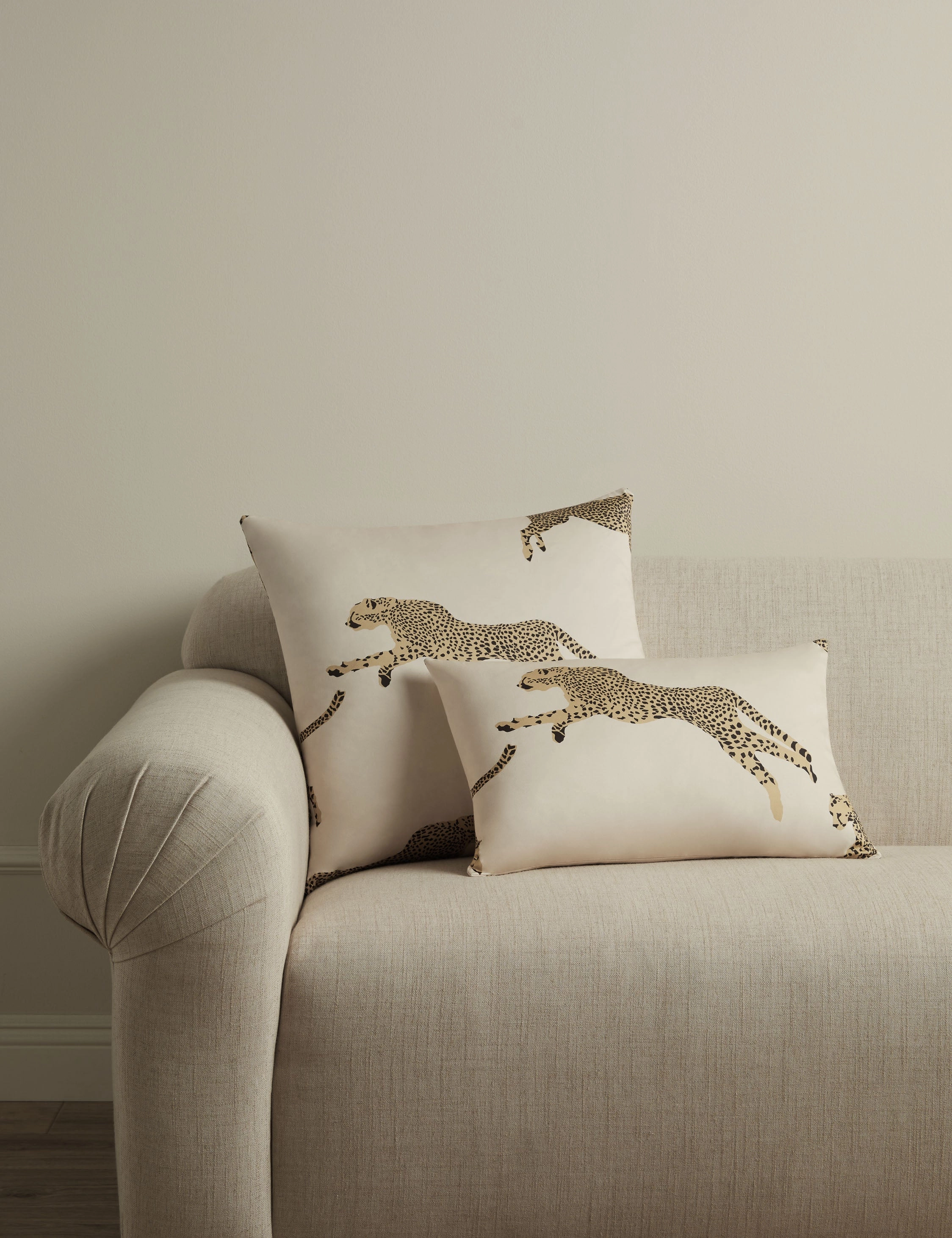 Leaping Cheetah Pillow by Scalamandre