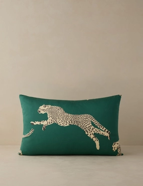 Leaping Cheetah Pillow by Scalamandrebedding sets ,throw blankets 