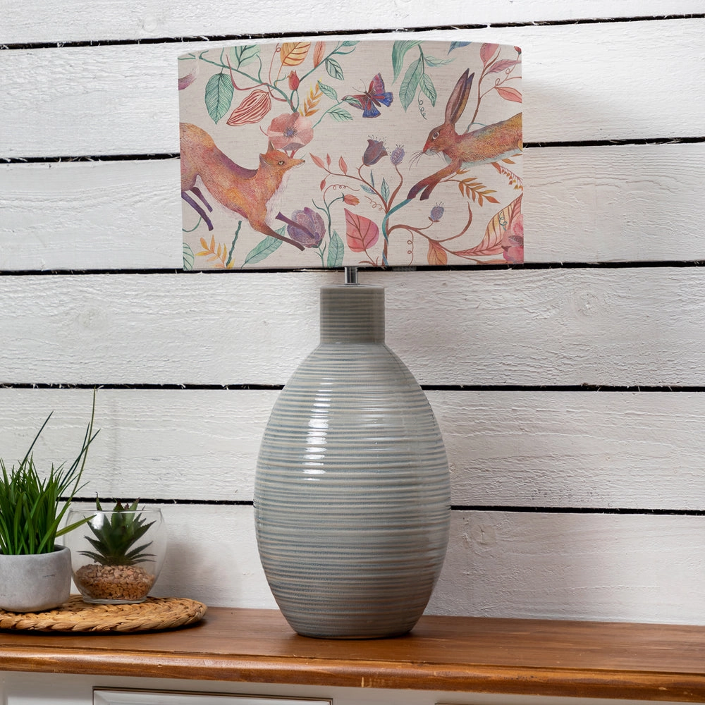 Leaping Into The Fauna Eva & Epona Complete Table Lamp Duck/Linen