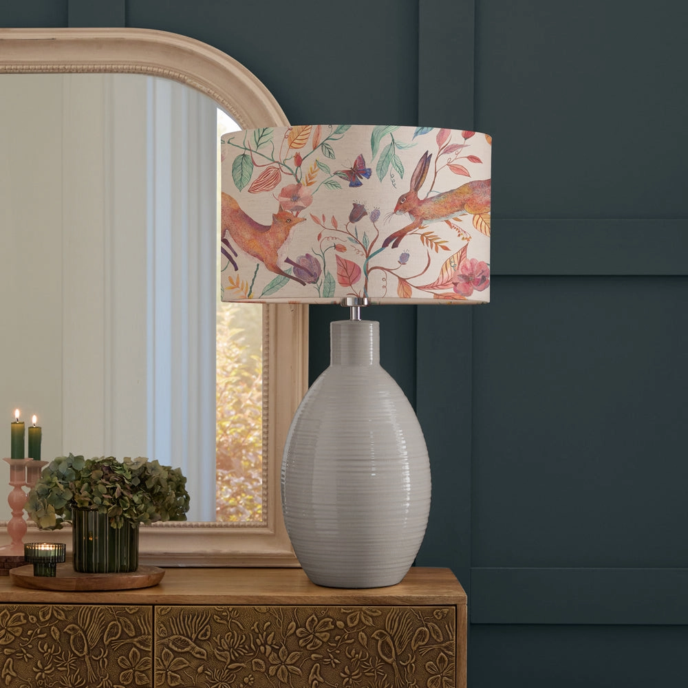 Leaping Into The Fauna Eva & Epona Complete Table Lamp Duck/Linen
