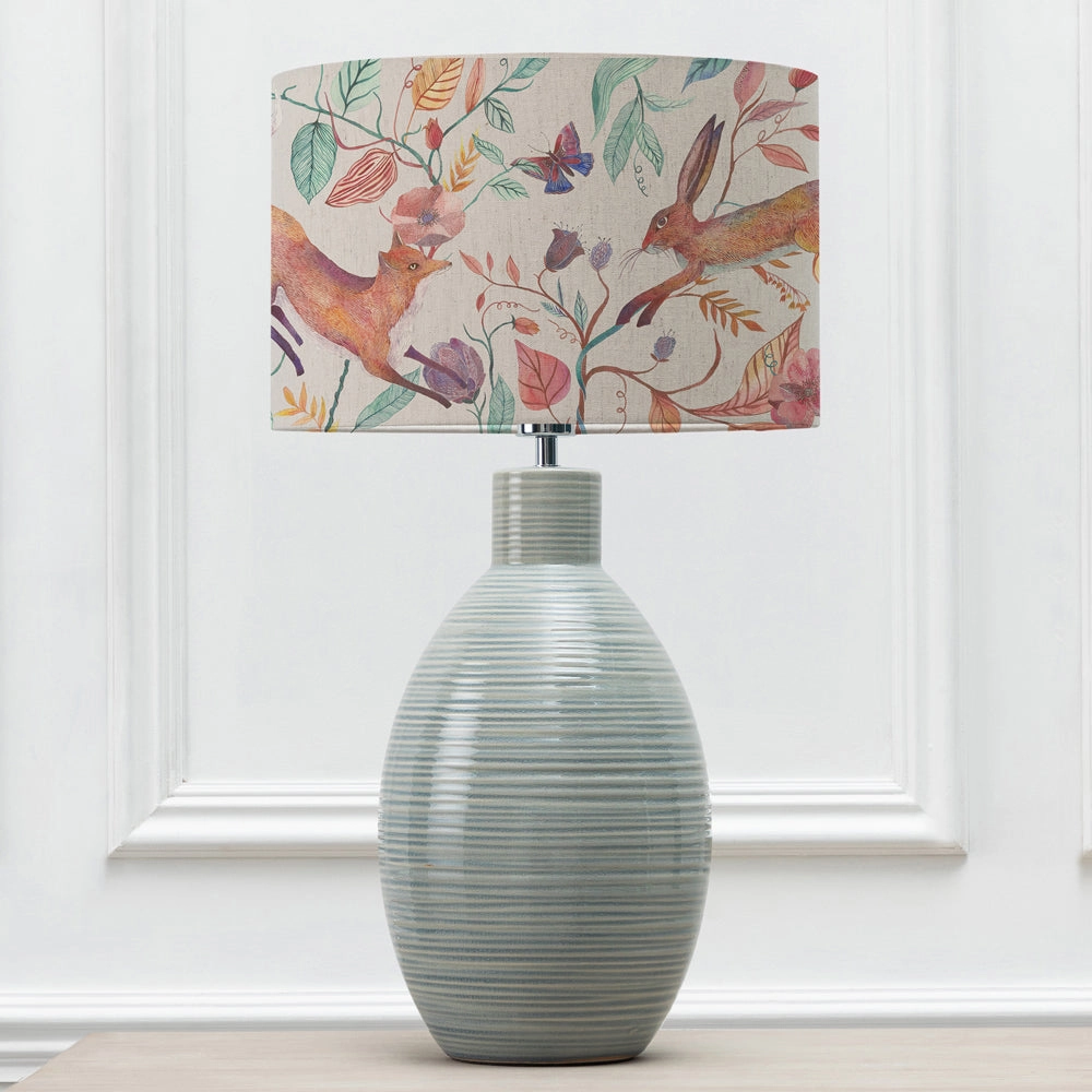 Leaping Into The Fauna Eva & Epona Complete Table Lamp Duck/Linen