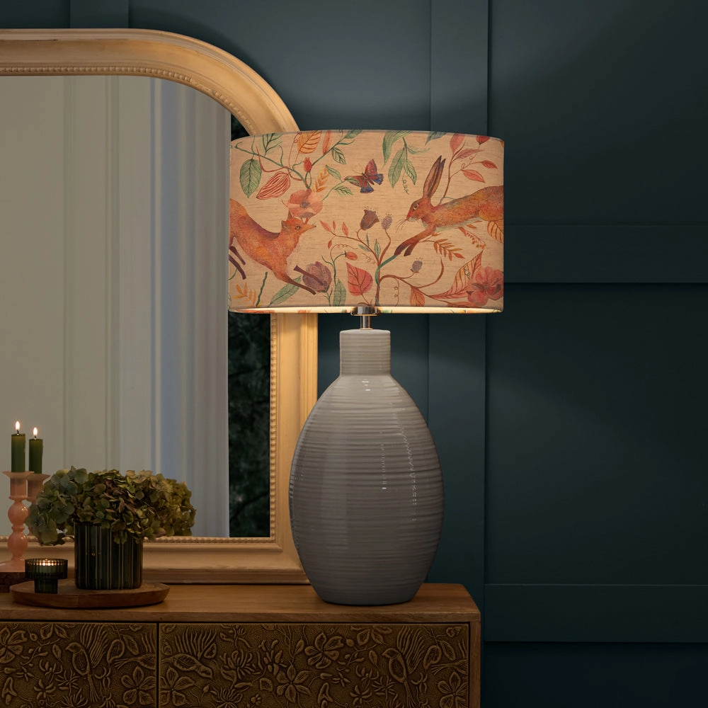 Leaping Into The Fauna Eva & Epona Complete Table Lamp Duck/Linen