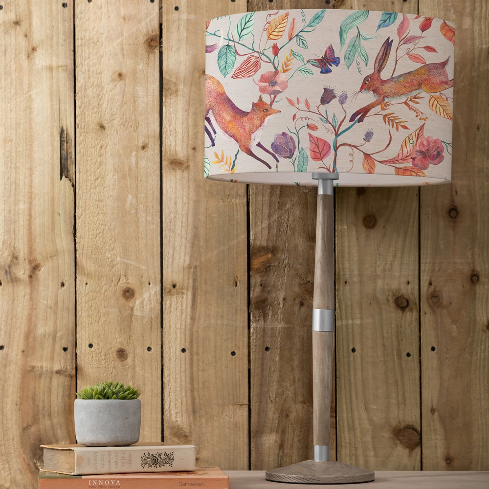 Leaping Into The Fauna Eva & Solensis Complete Table Lamp Grey/Linenhome decor ,wall decor 