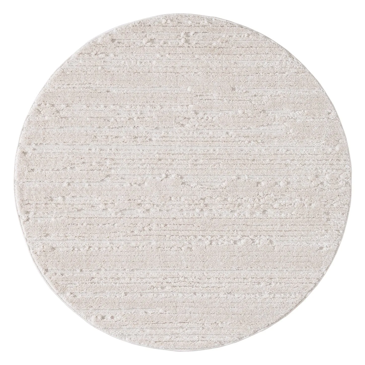 Leilani Ivory Cream Textured Round Rugmodern color block patchwork rug