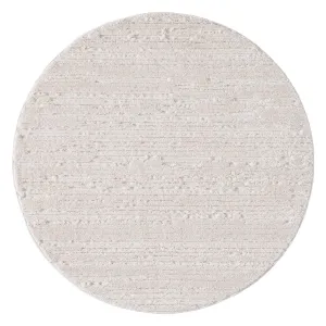 Leilani Ivory Cream Textured Round Rugmodern color block patchwork rug