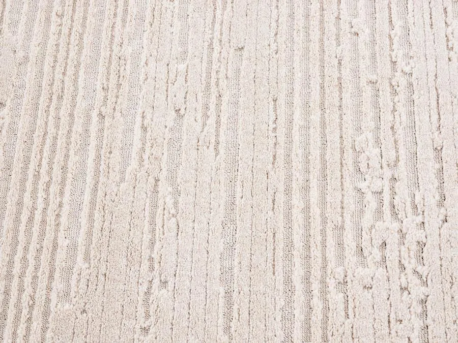 Leilani Ivory Cream Textured Runner Rug