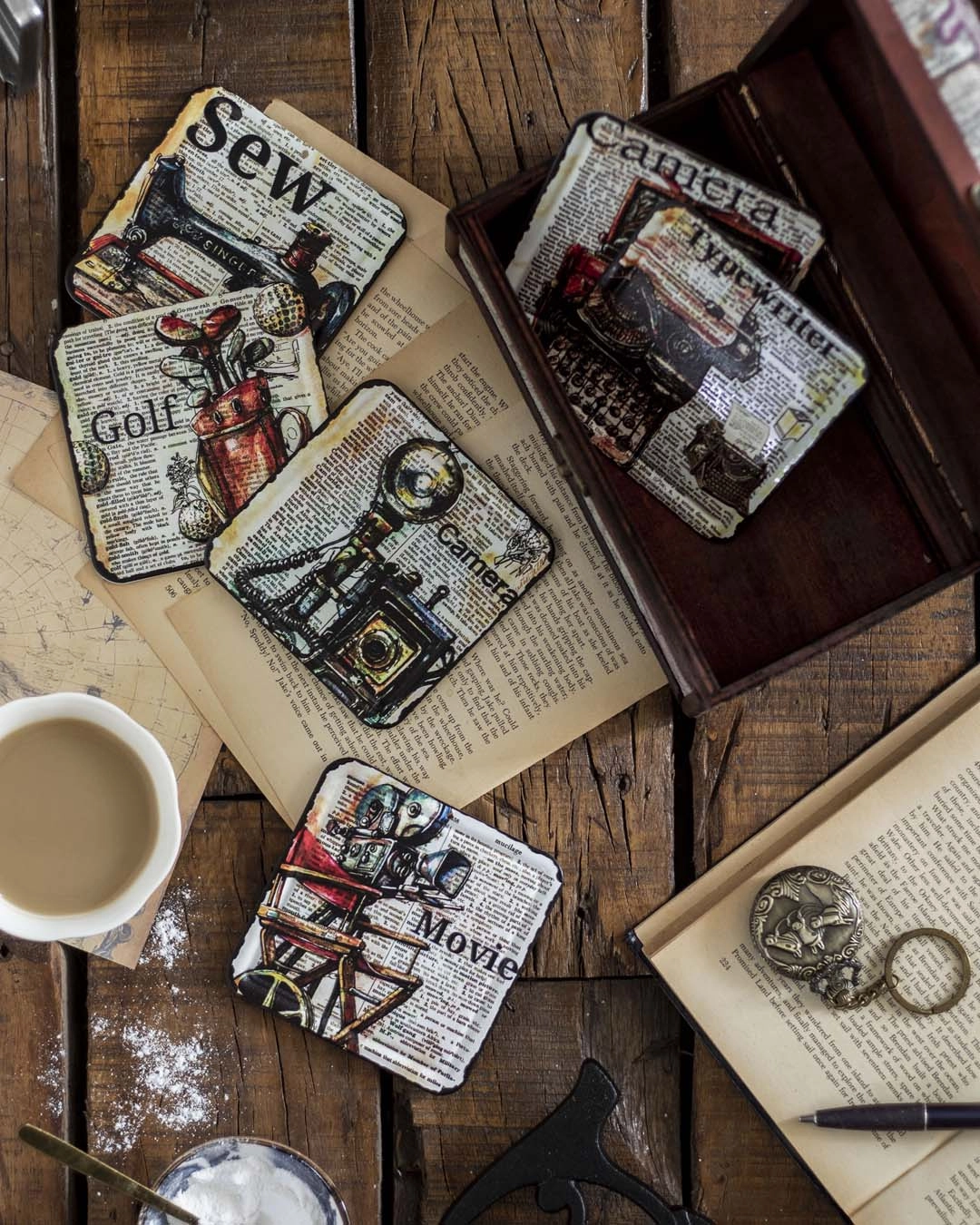 Leisure Metal Coasters - Set of 6