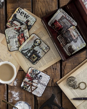Leisure Metal Coasters - Set of 6modern kitchen decor ,kitchen dinner set ,dinnerware 