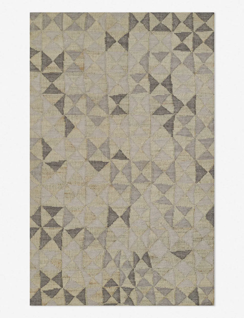 Lemieux et Cie Chevrette Rug by Momenimodern color block patchwork rug