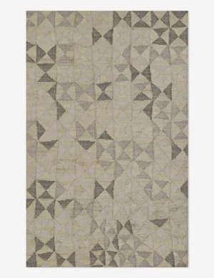 Lemieux et Cie Chevrette Rug by Momenimodern color block patchwork rug