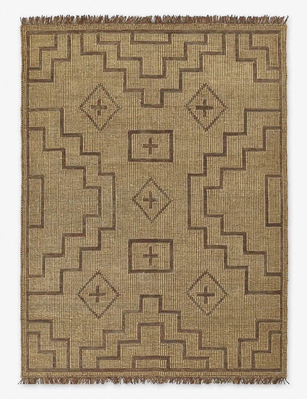 Lemieux et Cie Kidira Handwoven Rug by Momenimodern color block patchwork rug