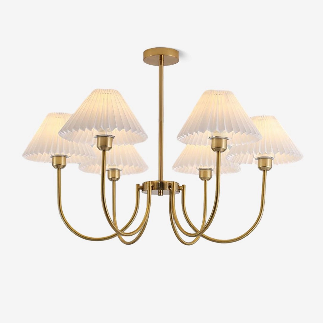 Lenore Pleated Chandelierrustic chandelier,bedroom chandelier 