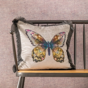Lenore Printed Feather Cushion Silverbedding sets ,throw blankets 