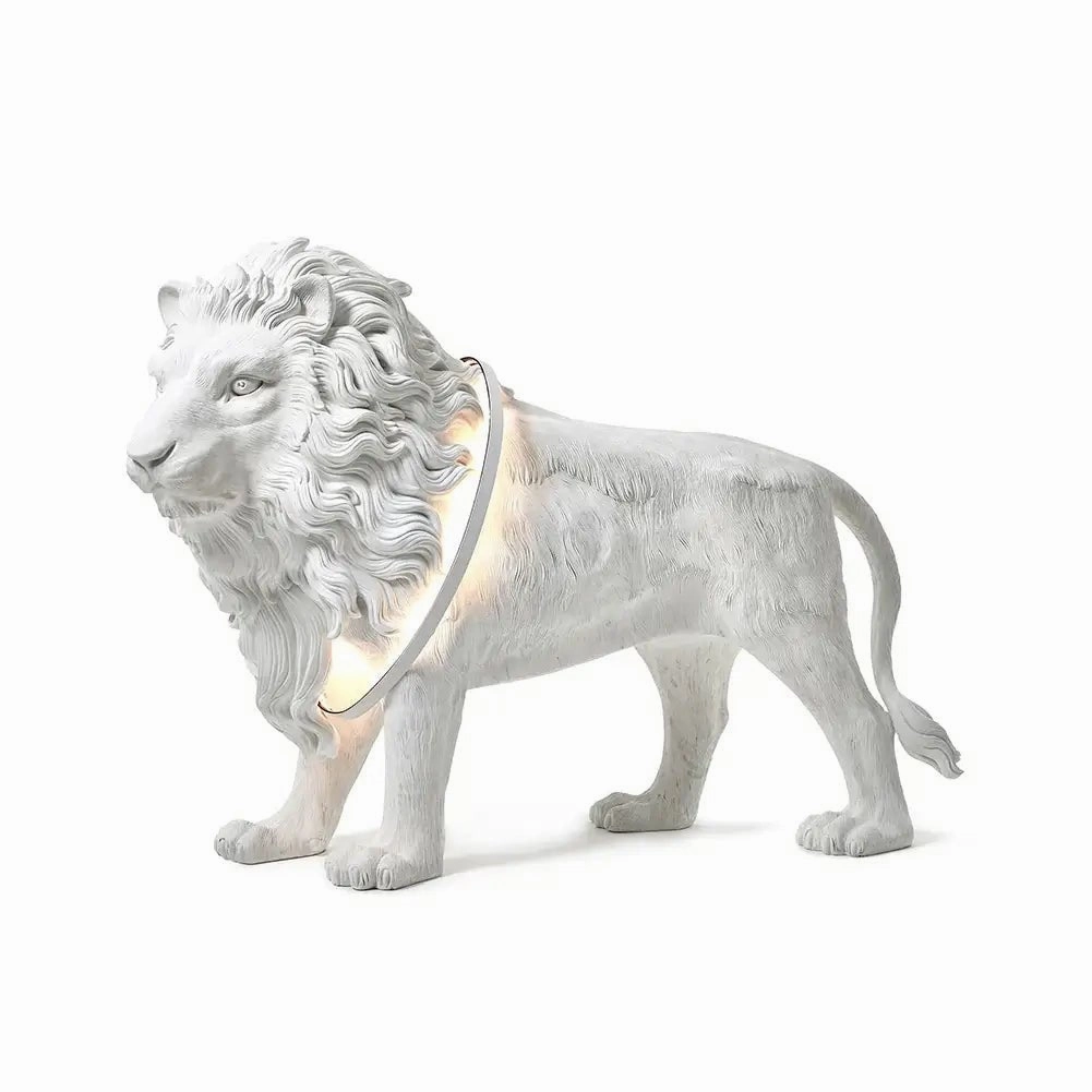 Leo Lion Sculpture Floor Lamp