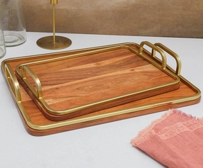 Leon Trays - Set of 2home decoration ,modern home decor 