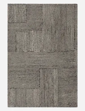 Leota Hand-Tufted Wool Rugmodern color block patchwork rug