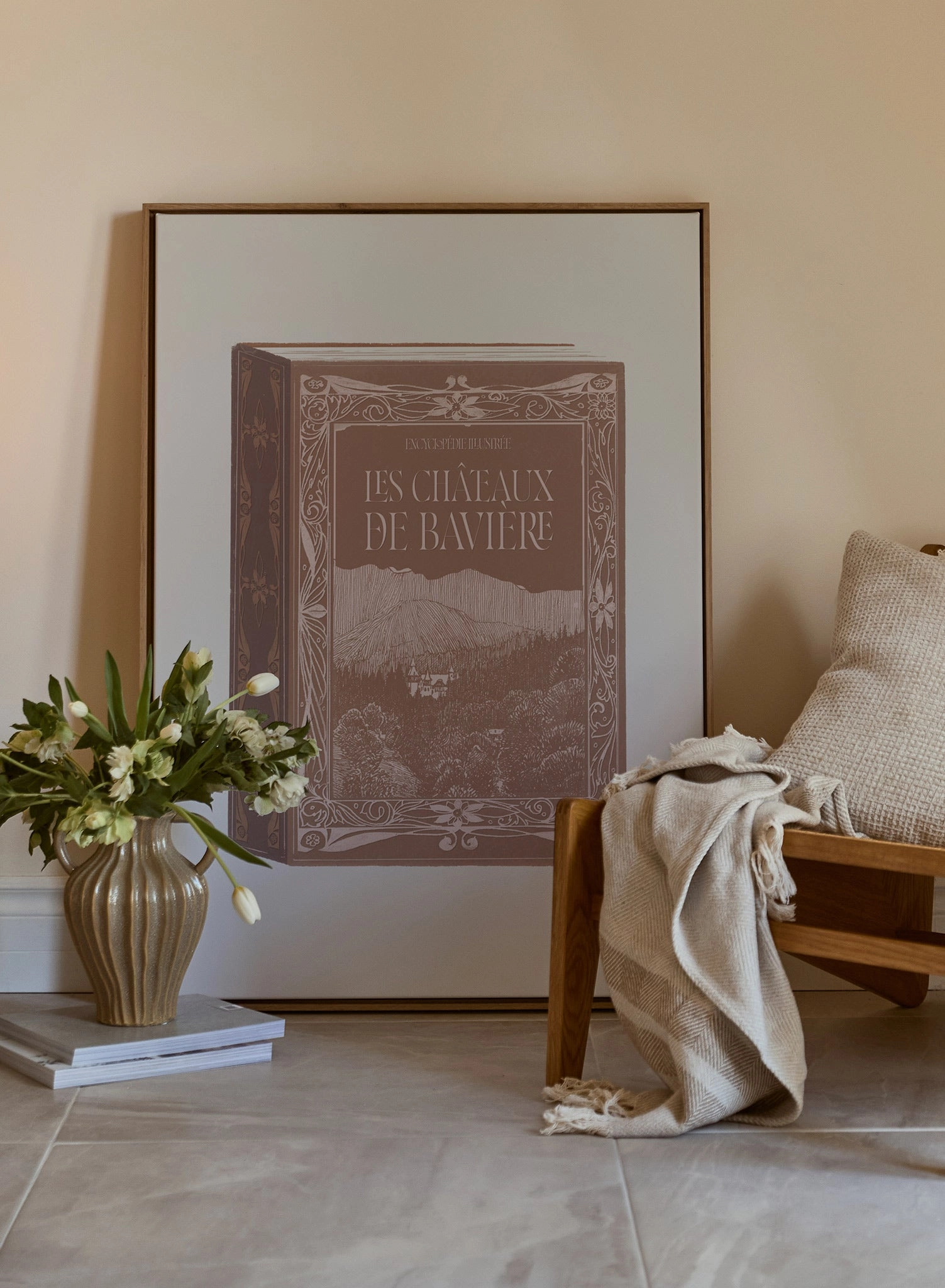Les Chateaux Book Cover, Canvas
