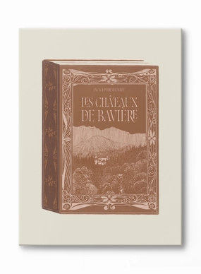 Les Chateaux Book Cover, Canvasindoor decorative canvas print