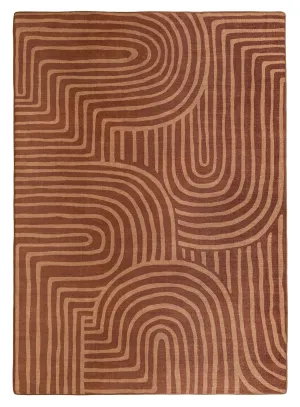 Leta Brown Abstract Rollie Pollie Playmatmodern color block patchwork rug