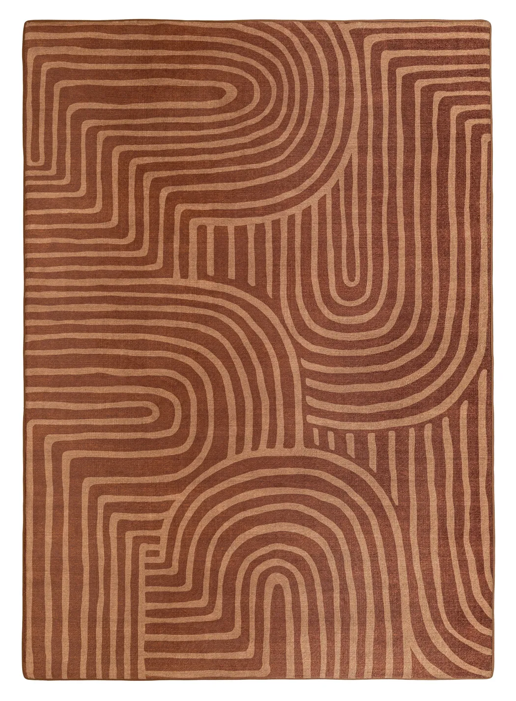 Leta Brown Abstract Rollie Pollie Playmatmodern color block patchwork rug