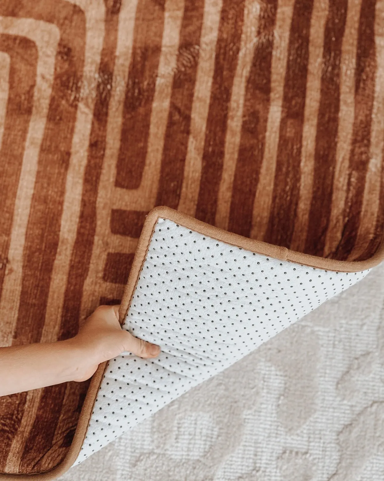 Leta Brown Abstract Rollie Pollie Playmat