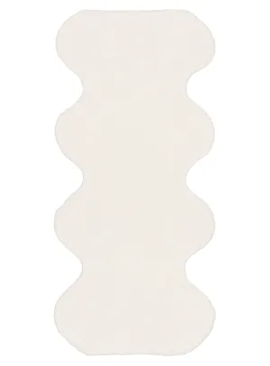 Lianna Cream Scallop Washable Bath Matmodern color block patchwork rug