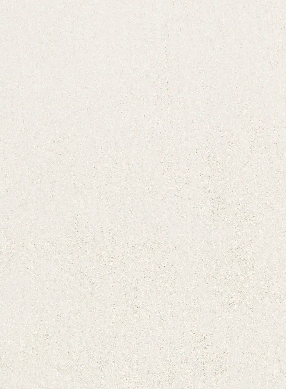 Lianna Cream Scallop Washable Bath Mat