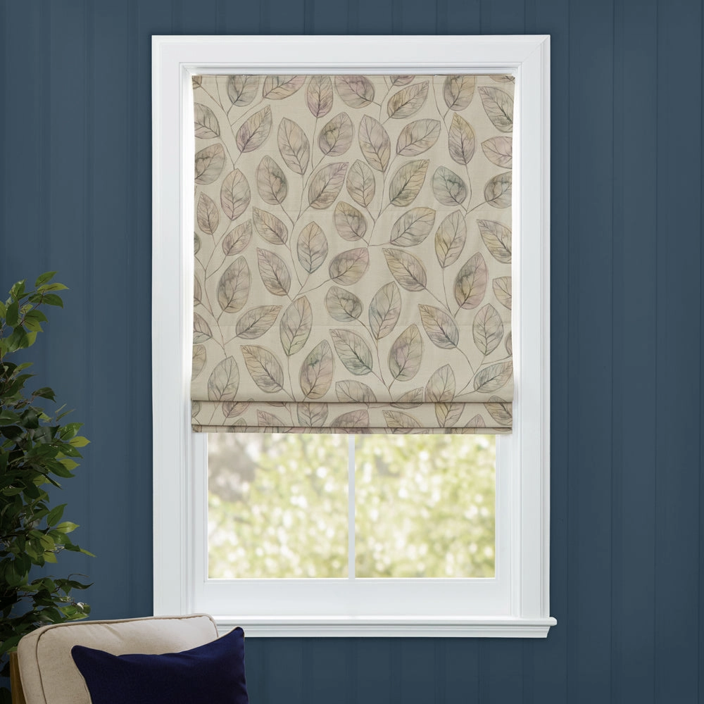 Lilah Printed Cotton Made to Measure Roman Blinds Cloud