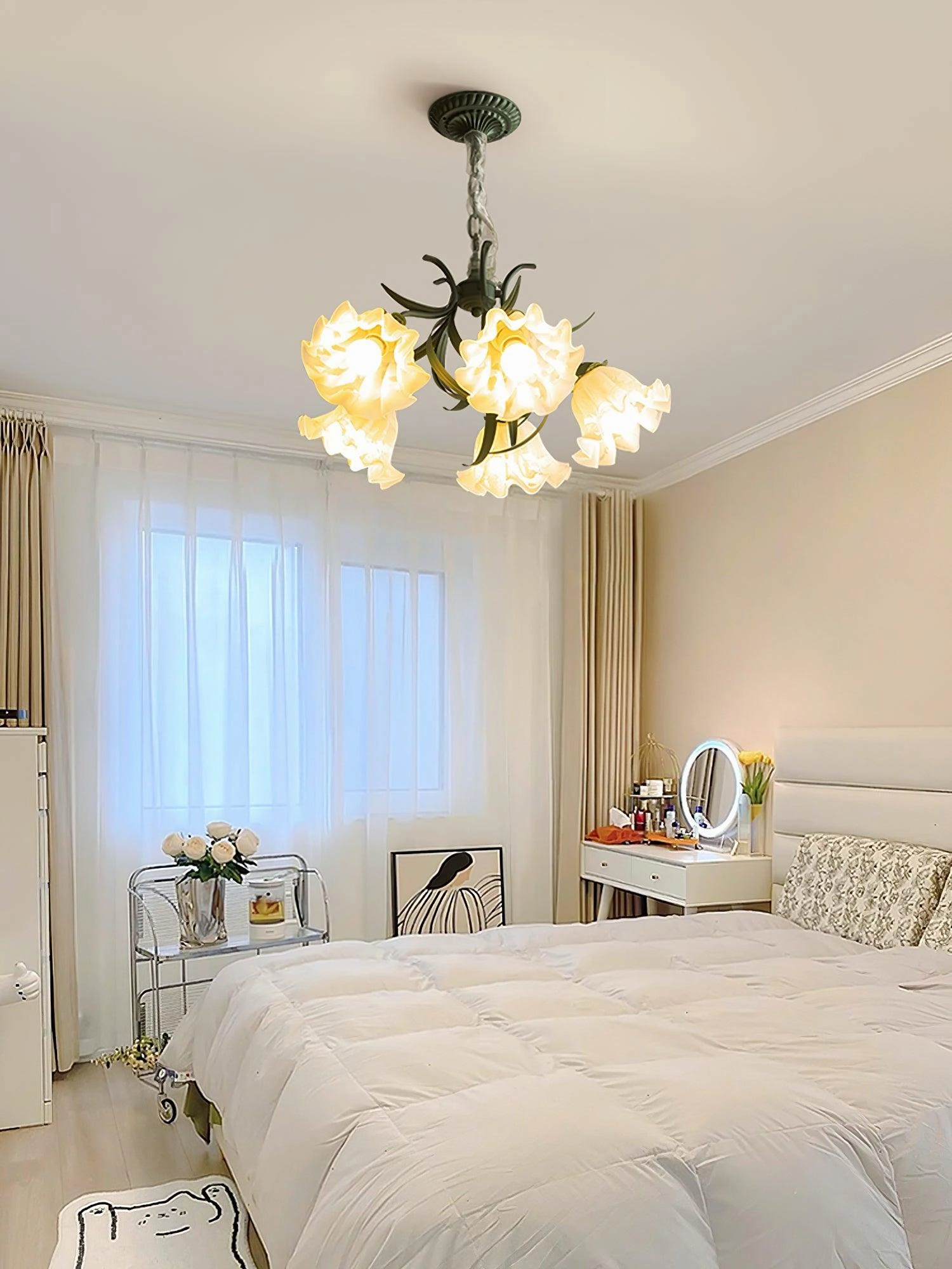 Lily of the Valley Flower Chandelier