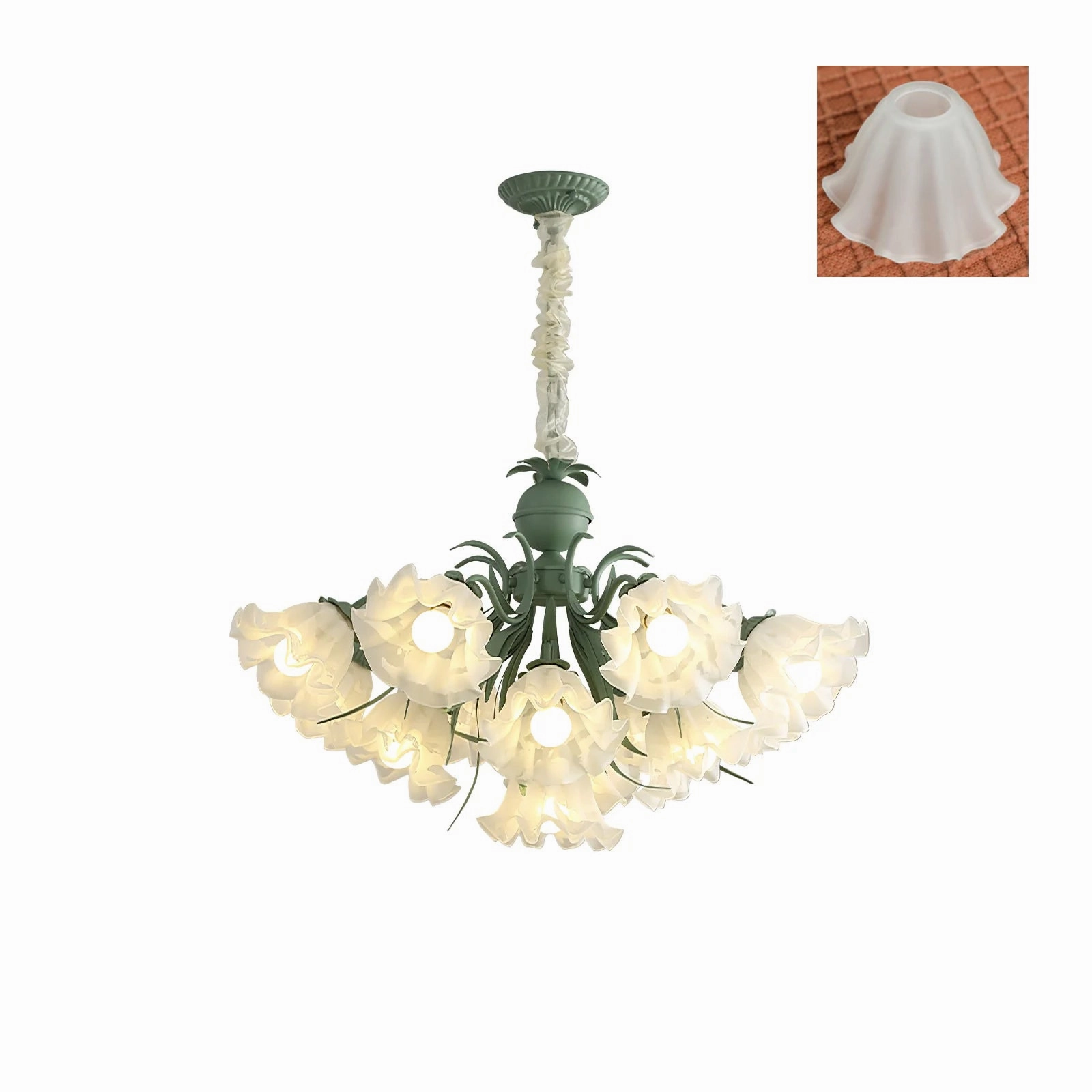 Lily of the Valley Flower Chandelier