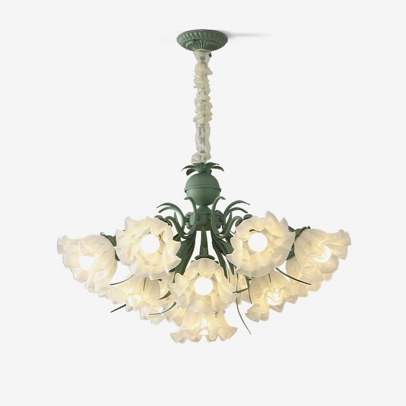 Lily of the Valley Flower Chandelierrustic chandelier,bedroom chandelier 