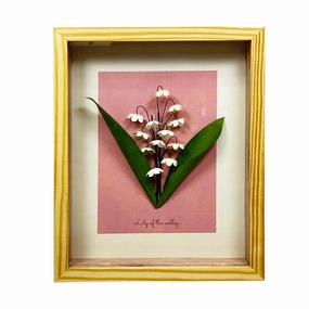 Lily of the Valley Garden - 5"x7"picture frame ,decorative photo frame 