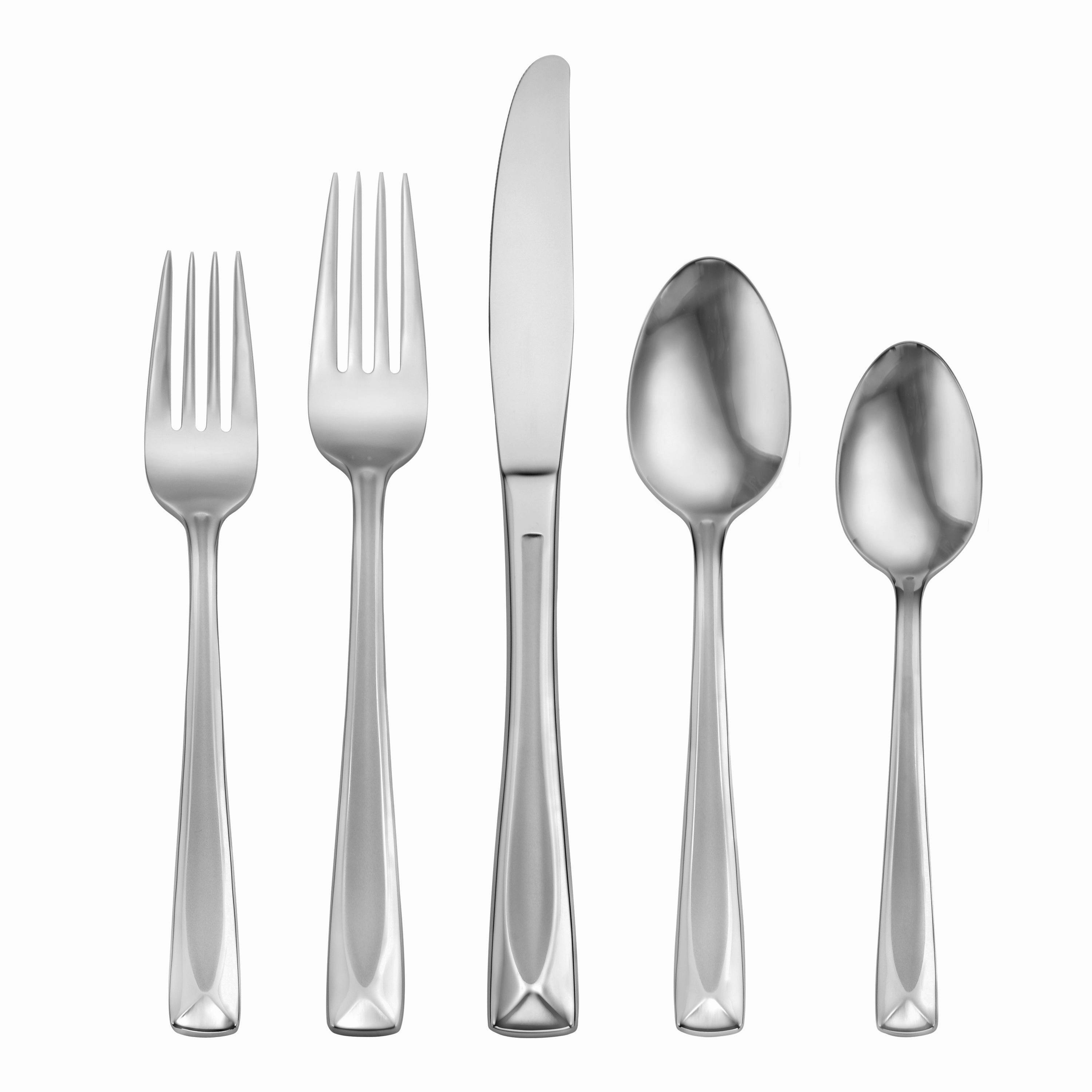 Lincoln Satin 45 Piece Flatware Seteco-friendly bamboo fiber tableware set 