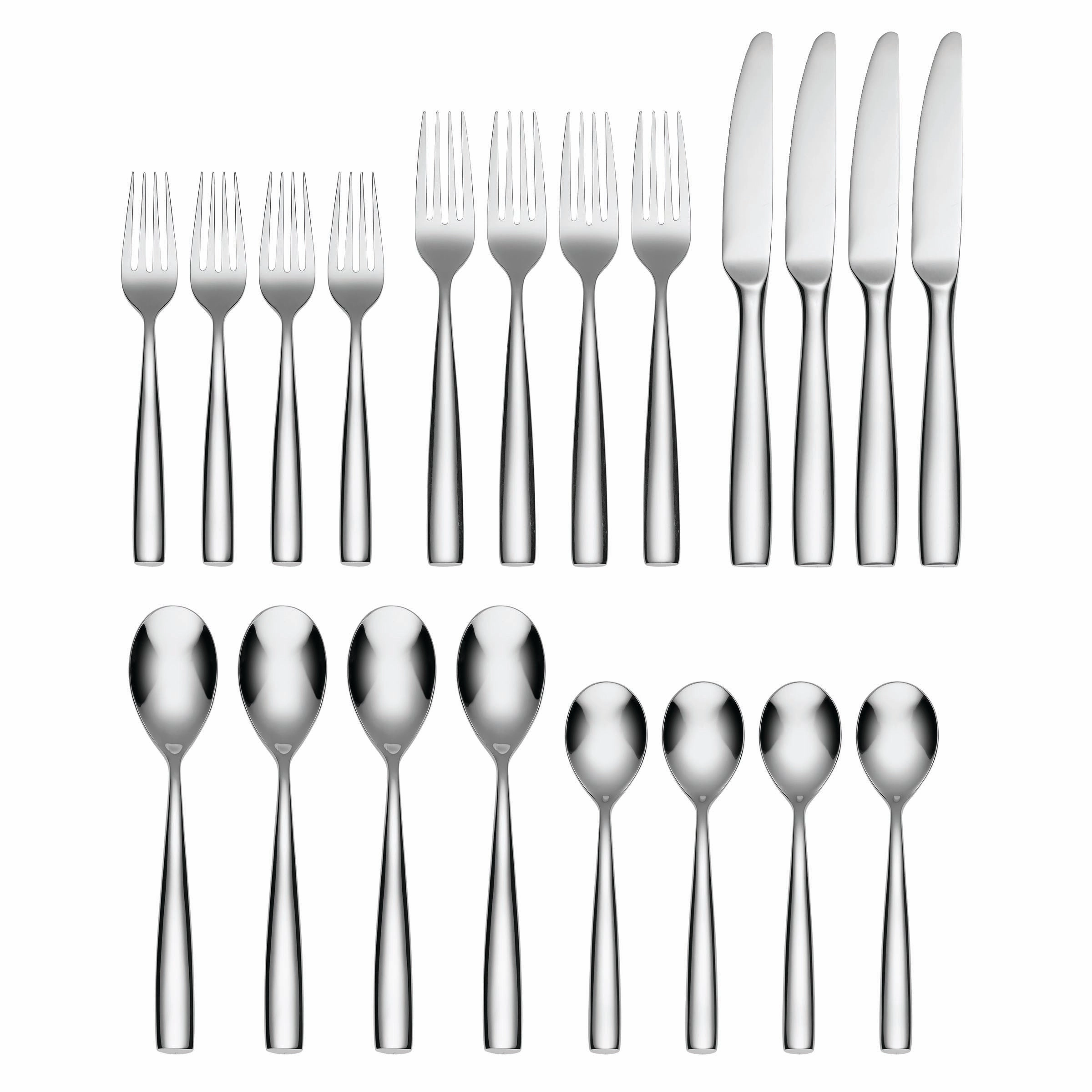 Linden Mirror 20 Piece Flatware Set