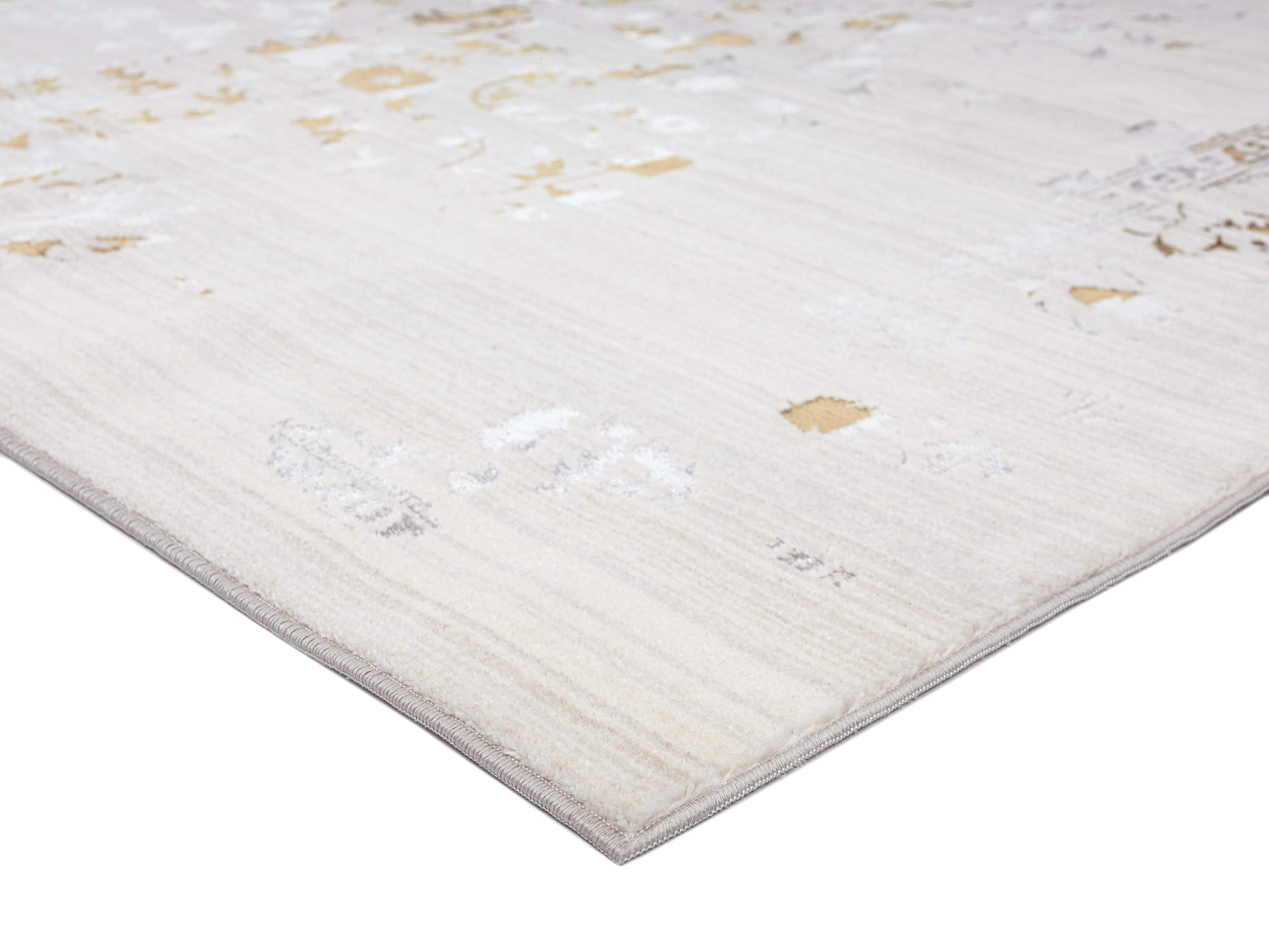 Lindy Cream Ivory And Gold Traditional Floral Rug *NO RETURNS UNLESS FAULTY
