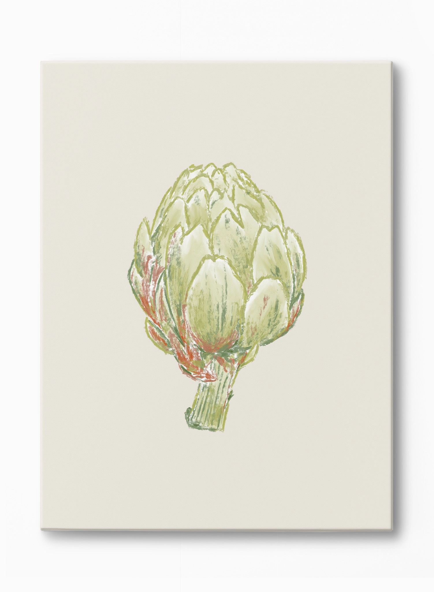 Line Drawn Artichoke, Canvasindoor decorative canvas print
