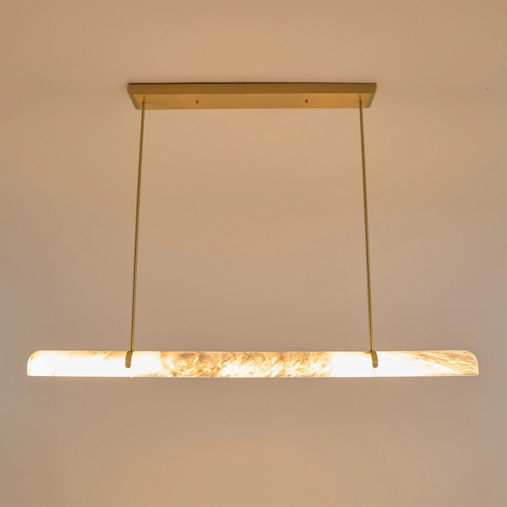 Linear Alabaster Chandelier