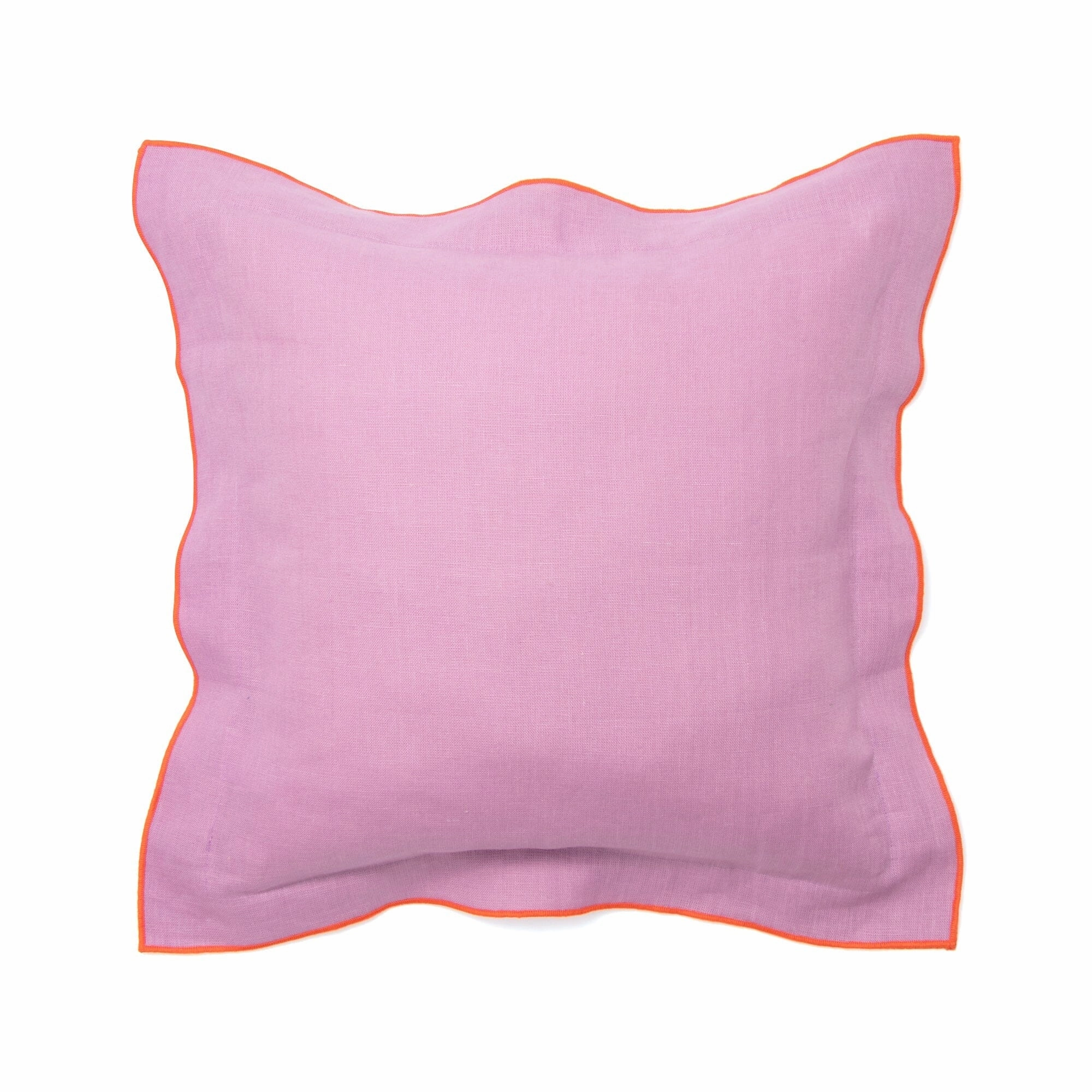 Linen Flange Cushion Cover 450 x 450  Purplebedding sets ,throw blankets 