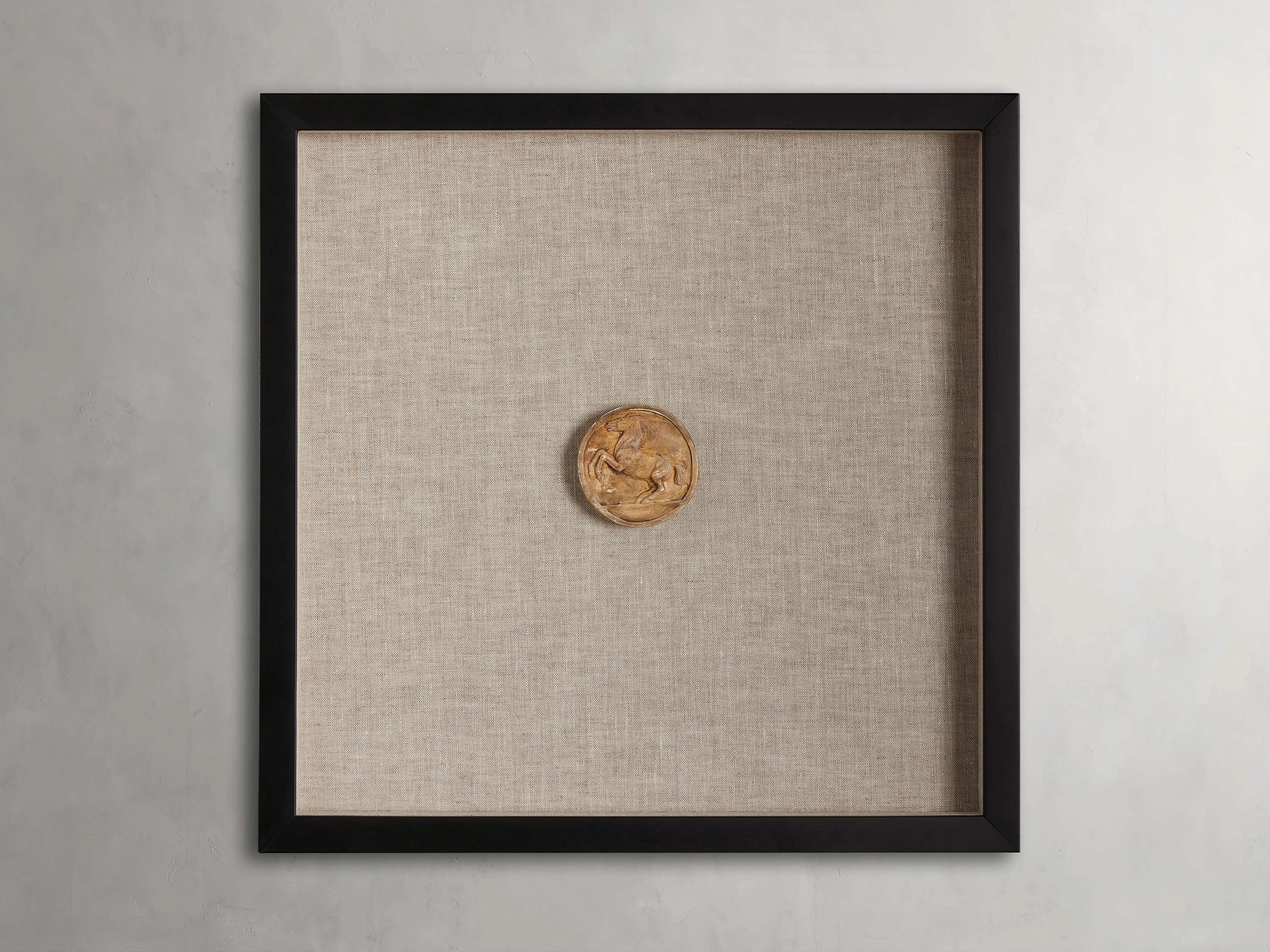 Linen Roman Horse IInordic style wall decor