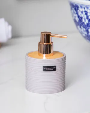 Liquid Dispenser with Ribbed Texture - OffWhitebathroom decor,boho bathroom decor,minimalist bathroom decor